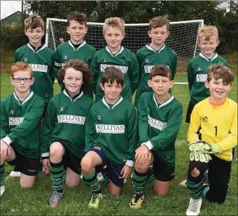  ??  ?? Albion Rovers Black U-10 at the Eddie Maher soccer tournament at Albion.