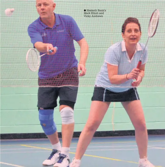  ??  ?? Hesketh Bank’s Mark Elliott and Vicky Andrews