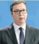  ??  ?? Predsjedni­k Srbije A. Vučić pokreće unutarnji dijalog Srba o Kosovu