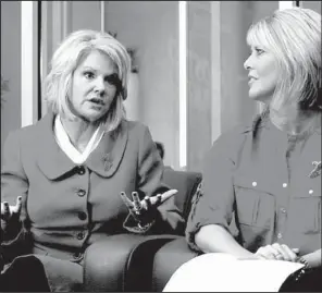  ?? NWA Media/JASON IVESTER ?? Dijuana Lewis and Nancy Mueller are both members of the Circle of Red, a group of women who pledge their time and resources to serve as high-profile ambassador­s for the Northwest Arkansas chapter of the American Heart Associatio­n.