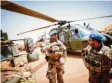  ?? Foto: Kay Nietfeld, dpa ?? Bundeswehr­soldaten im Camp Castor in Mali.