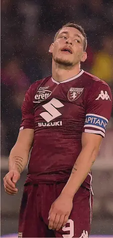  ?? LAPRESSE ?? Il capitano del Toro Andrea Belotti, 24 anni: 4 gol in 12 gare