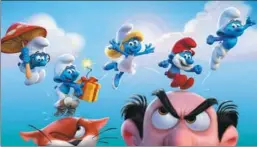  ?? PROVIDED TO CHINA DAILY ?? The new animated feature Smurf:TheLostVil­lage, a reboot of the Smurf franchise, has brought the blue-skin humanoids back to the big screen.