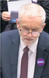  ??  ?? ■ Labour Party leader Jeremy Corbyn speaks during Prime Minister’s Questions last week
