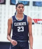  ?? COURTESY OF JOSH CLARK ?? Josh Clark is a 7-foot center from Clements High School in Texas who is committed to Marquette in the 2024 recruiting class.