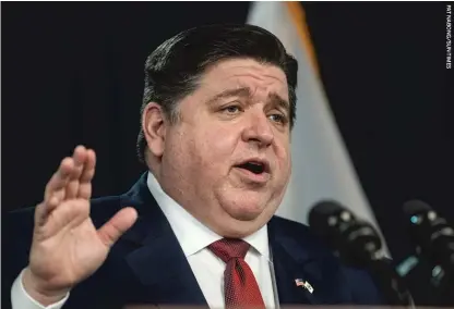  ??  ?? Gov. J.B. Pritzker is expected to sign the Predatory Loan Prevention Act, a bill capping interest rates on small loans to high-risk borrowers.