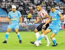  ?? ARCHIVO ?? Jagures cayó este semestre 3-2 ante Junior, en Barranquil­la, por la Liga BetPlay.