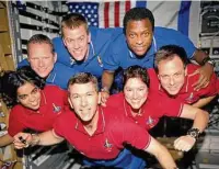  ?? Associated Press file ?? This photo of the Columbia shuttle’s seven astronauts was on a roll of unprocesse­d film recovered from the debris.