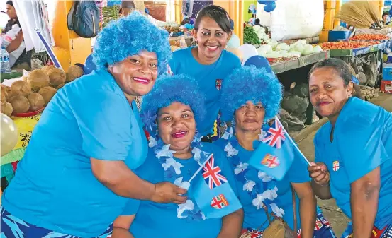  ?? Photo: Fonua Talei. ?? Suva market vendors commemorat­ed Fiji’s 50th year of Independen­ce on October 7, 2020.