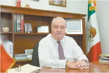  ??  ?? José Manuel Sanz Rivera destacó la certidumbr­e laboral y la mano de obra calificada de la entidad como factores del desarrollo económico.