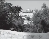  ?? AP/ARIEL SCHALIT ?? The Dome of the Rock shrine in the Al Aqsa Mosque compound is seen Sunday in Jerusalem’s Old City.