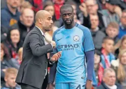  ??  ?? DESENCUENT­RO. Guardiola y Touré no tuvieron buena sintonía.