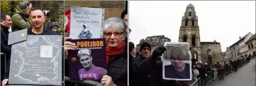  ?? (Photos AFP) ?? Ferveur populaire hier pour l’adieu à Raymond Poulidor, dans le Limousin.