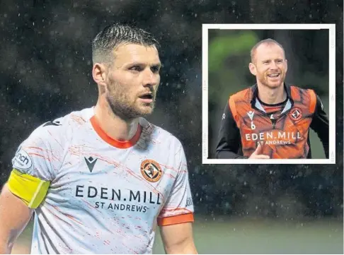  ?? ?? PASSING THE TORCH: Mark Reynolds, inset, passed on the Dundee United captaincy to Ryan Edwards.