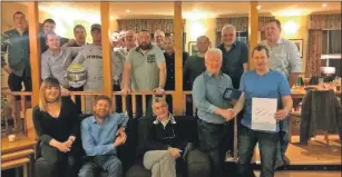  ??  ?? Crew from Portree RNLI gathered last week to bid Peter MacDonald farewell.