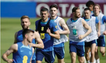  ?? ?? Conor Coady takes part in England training at the Al-Wakrah Sports Club during the hottest part of the day. Photograph: Tom Jenkins/The Guardian