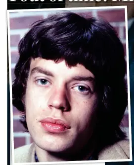  ??  ?? Trademark looks: Mick Jagger in 1966