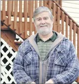  ?? — Photo by Ashley Fitzpatric­k/The Telegram ?? Peter Ryan in front of his home in Fermeuse.