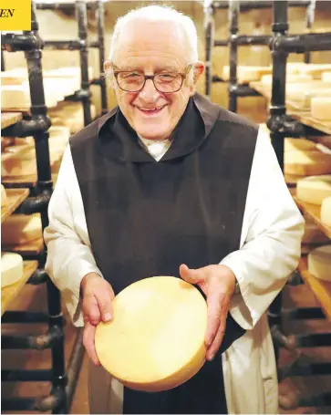  ?? MAX LEIGHTON FOR NATIONAL POST ?? Brother Alberic has been the Notre Dame des Prairies monastery’s sole full-time cheesemake­r.