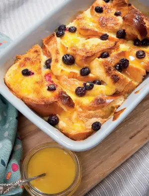 Pressreader Rte Guide 2019 11 18 Lemon Blueberry Bread Butter Pudding
