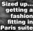  ?? ?? Sized up… getting a fashion fitting in Paris suite