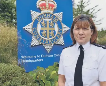  ?? ?? Durham Police Constabula­ry Chief Constable Jo Farrell.