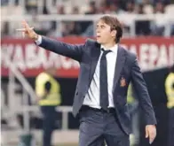  ??  ?? Julen Lopetegui no ha perdido todavía como entrenador de la selección de España.