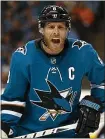  ?? NHAT V. MEYER – STAFF ?? Joe Pavelski is leaving the Sharks to join the Dallas Stars on a three-year deal.