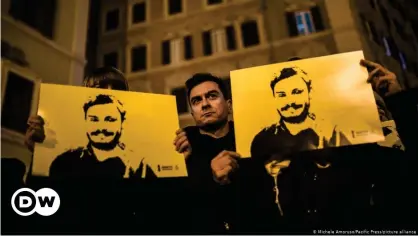  ??  ?? Cambridge University graduate Giulio Regeni was in Egypt researchin­g trade unions when he was killed in January 2016