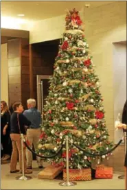  ??  ?? A tree donated by DoubleTree By Hilton, Reading, on display as part of the second annual Berks Festival of Trees.