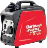  ?? PHOTO SUPPLIED ?? The 800W Clarke inverter generator is designed for portabilit­y.