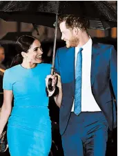  ?? DANIEL LEAL-OLIVAS/GETTY-AFP ?? Prince Harry and Meghan, the Duke and Duchess of Sussex, have sent several British tabloid newspapers a letter.