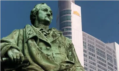  ?? ?? The Johann Wolfgang von Goethe monument in Frankfurt. Photograph: Heribert Proepper/AP