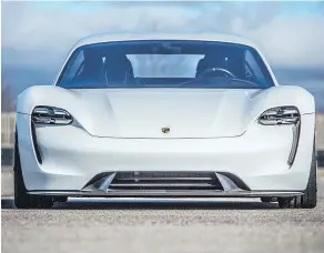  ?? — PORSCHE ?? The concept’s range is forecast at 500 km on one charge.