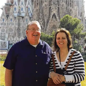  ?? ?? Mark Lafferty (left) and his wife, Scharme, moved to Centervill­e one year ago, thinking they would retire there.