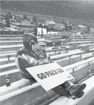  ?? AP FILE ?? The weather may favor the Packers at Lambeau Field in the playoffs, but home-field advantage hasn’t been the same this NFL season.