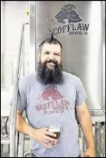  ?? CONTRIBUTE­D BY HEIDI GELDHAUSER ?? Travis Herman brought his expertise to Scofflaw Brewing.