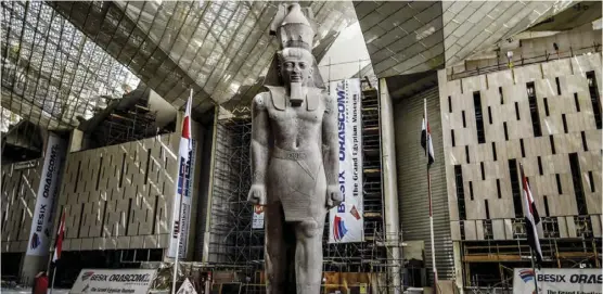  ??  ?? Many of Egypt’s most celebrated artifacts are this year expected to get a gleaming at the Grand Egyptian Museum.