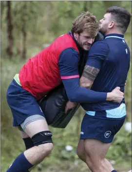  ??  ?? Richie Gray tipped the scales for Scotland at last year’s Six Nations