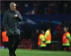  ?? Picture: DAVE THOMPSON, AP ?? LOOKING AT THE POSITIVE: Jose Mourinho suggested that Manchester United will be stronger with some key players set to return soon.