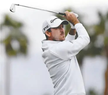  ?? Harry HOW / GETTY IMAGES ?? Abbotsford native Nick Taylor returns to Pebble Beach, where last year he led wire-towire and took down Phil Mickelson on a blustery Sunday to win by four shots.