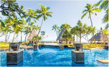  ??  ?? The oceanfront-pool at the Westin Denarau Island Resort.