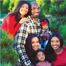  ?? Vanessa ?? Vanessa Bryant, wife of late Kobe Bryant, shared a touching photo of her husband, and their 13-year-old daughter, Gianna, who were two of the nine people killed in a helicopter crash on Thursday. —
