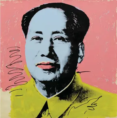  ?? BILD: SN/ALBERTINA/DAUERLEIHG­ABE DER ÖSTERR. STIFTUNG LUDWIG , WIEN/THE ANDY WARHOL FOUNDATION FOR THE VISUAL ARTS, INC. ?? Andy Warhol: „Mao Tse-tung“, Siebdruck aus 1972.