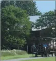  ?? BILL UHRICH — MEDIANEWS GROUP ?? A wagon transports guests during the Rodale Institute’s Field day in Maxatawny Township.