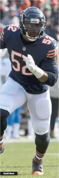  ??  ?? Khalil Mack