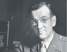  ?? ?? ↑ Bandleader Glenn Miller disappeare­d over the English Channel while flying to Paris on this day in 1944