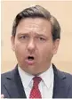  ?? WILFREDO LEE/AP ?? Gov. Ron DeSantis has extended a ban on residentia­l evictions to July 1.