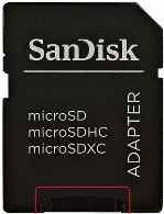  ??  ?? You can use microsd cards in SD slots - simply insert them into an adapter like this