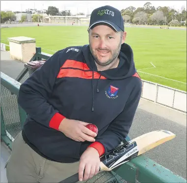  ?? Horsham Cricket Associatio­n’s new president Josh Mahoney. Picture: PAUL CARRACHER ?? READY FOR THE CHALLENGE: